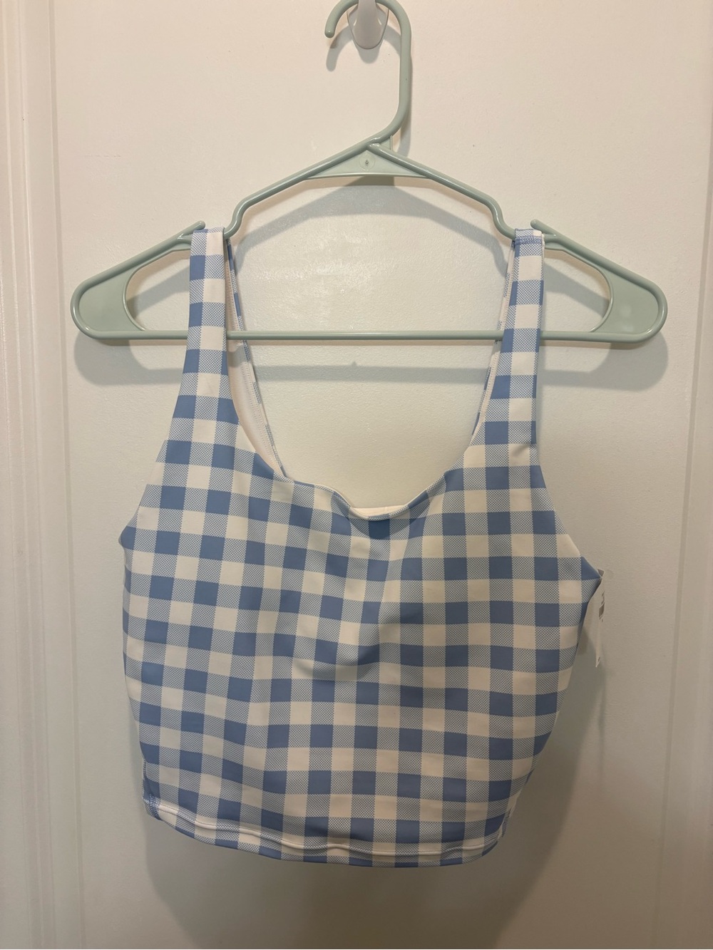 Old Navy Blue and White Gingham Tank